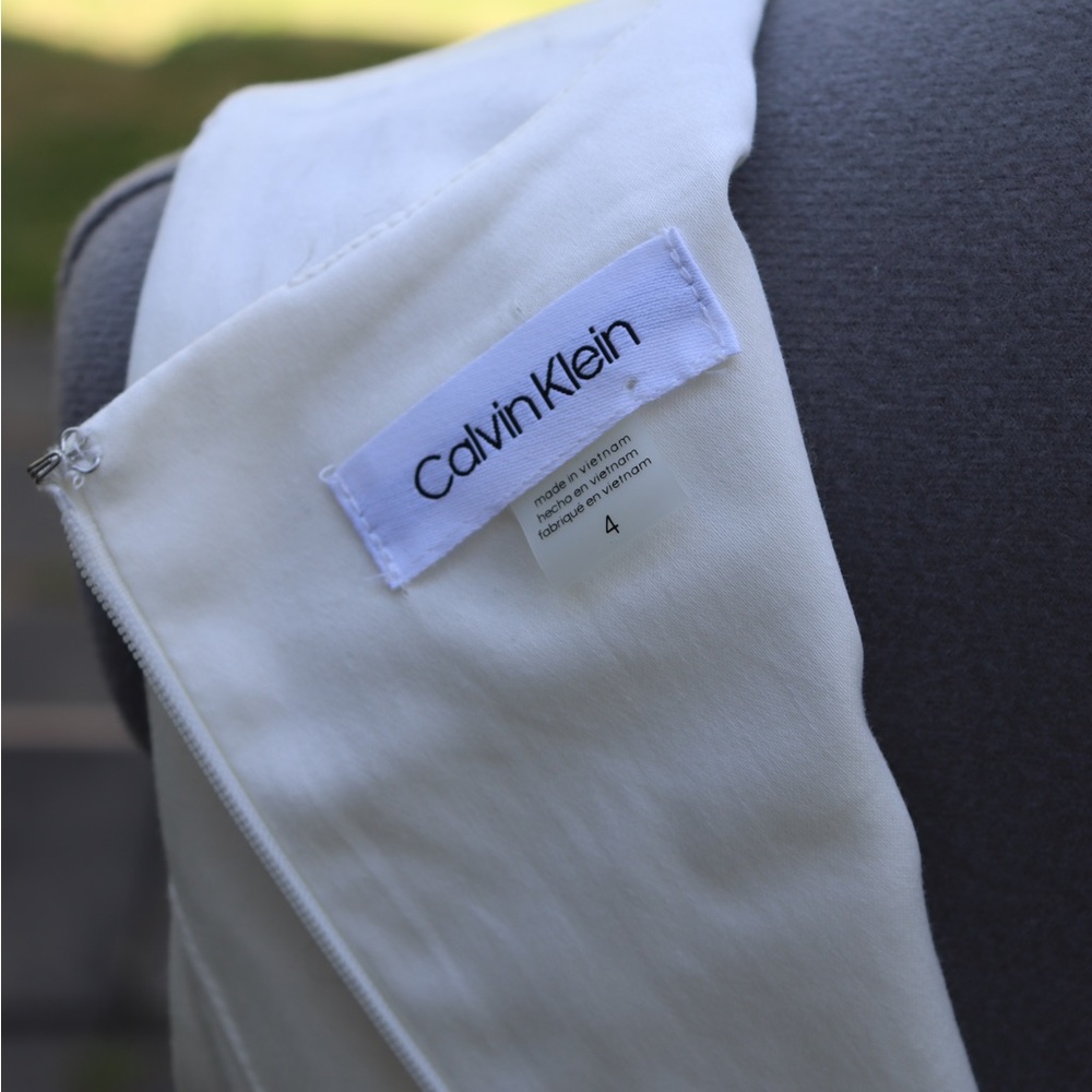 Calvin Klein White Sailor Style Dress - Picture 6 of 6